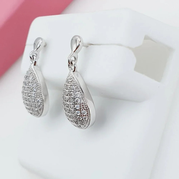 - "925 Sterling Silver Cubic Zirconia Earrings, U19254682 - Picture 10 of 11